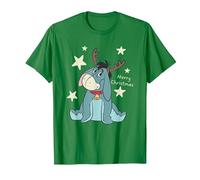 Winnie The Pooh Eeyore Merry Navidad Camiseta, Hombre, Verde Kelly, L
