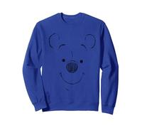 Winnie the Pooh Face Sudadera, Unisex para adultos, Azul Real, L