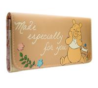 Winnie The Pooh Flores & Miel Hecho para Ti Cartera Tri-Fold Bolsillo para Monedas & Tarjetero, Naranja