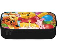 Winnie The Pooh - Monedero de lona con cremallera para monederos y monederos, bolsa grande para lápices, para mujeres, hombres y niños