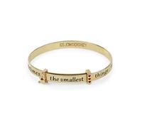 Winnie the Pooh - Pulsera de plata de ley para niños, color dorado, talla única, Plata de ley