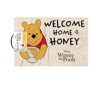 Winnie the Pooh Welcome Home - Felpudo (40 x 60 x 1,5 cm), color beige, blanco roto, amarillo y negro