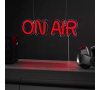 #Winning Letrero Neón On Air Luz LED Cartel Luminoso Rojo Señal Grabación Estudio Streaming Podcast Youtuber Decoración Pared Puerta USB o Pilas Regalo Original