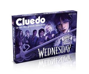 Winning Moves Cluedo Wednesday - Juego de Mesa - Juego de Mesa - Juegos de Wednesday a Partir de 12 años - 2 a 6 Jugadores - Versión Francesa