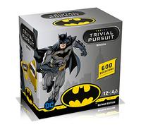 Winning Moves DC Comics Batman Trivial Pursuit Bitesize Juego de cartas, 600 preguntas sobre tus personajes favoritos con Batman, Harley Quinn y Teen Titans, juego trivial para mayores de 12 años