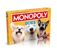 Winning Moves Dogs Monopoly - Juego de mesa edición inglesa, juega con tus canin