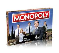 Winning Moves El Juego de Mesa Office Monopoly, Juega con el Tornillo Scranton o regístrate con Dunder Mifflin y Visita Lugares emblemáticos como Schrute Farms y Lake Scranton, Regalo y