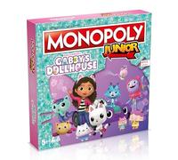 Winning Moves Gabby's Dollhouse Monopoly Junior Board Game, Compra Panda Paws, Kirry Fairy, Baby Box, DJ Catnip e intercambia tu Camino hacia el éxito, Gran Regalo para Mayores de 6 años