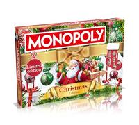 Winning Moves Juego de mesa de monopolio navideño, juega como Rudolph, muñeco de nieve o Papá Noel y cambia tu camino hacia el éxito, decoración navideña perfecta junto al árbol, para edades de 8 años