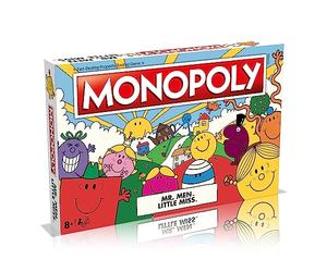 Winning Moves - Juego de Mesa Mr Men and Little Miss Monopoly Advance to Mr Tickle, Little Miss Splendid y Mr Sneeze, Regalo para Jugadores a Partir de 8 años