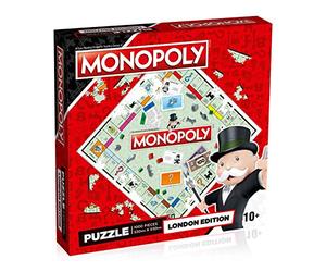 Winning Moves London Monopoly Jigsaw Puzzle Game,Red,1000 Piece