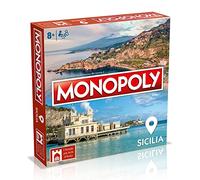 Winning Moves - Los pueblos más Bellos de Italia ed. Sicilia, Monopoly, Juego de Mesa, 8+ años
