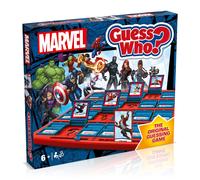 Winning Moves Marvel Guess Who? Juego de Mesa, Los Vengadores, Guardianes de la Galaxia y Fuerzas Wakanda están incluidos de Hulk, Iron Man, Black Widow, Black Panther, Rocket, Gran Regalo para