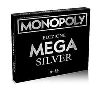 Winning Moves Monopoly Mega Silver - Juegos de mesa, juegos de mesa adultos, juegos de mesa niños, juegos de mesa para 2, de 2 a 6 personas, a partir de 8 años