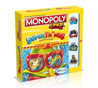 Winning Moves Monopoly - Juego de Mesa de Las Propiedades Inmobiliarias - ¡Incluye Exclusivos Personajes de Super Things! - Versión en Español (WM01847-SPA-6)