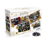 Winning Moves Pack 5 Puzzles en 1 para Niños y Adultos de Harry Potter- Incluye 1 Puzzle de 160 Piezas, 2 Puzzles de 500 Piezas y 2 Puzzles de 1000 piezas