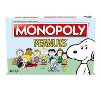Winning Moves Peanuts Monopoly Board Game, únete a Charlie Brown y avanza a la heladería, Lucy's Football y Linus's Pumpkin Patch e intercambia tu Camino hacia el éxito, Gran Regalo para Mayores de 8