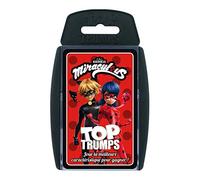 Winning Moves Top Trumps Miraculous - Juego de Cartas - Juego de Mesa - Juego de batallas - Juego de Viaje - De 2 a 6 Jugadores - A Partir de 6 años - Versión Francesa