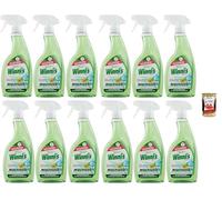 Winni's - 12 aerosoles limpiadores multiusos hipoalergénicos, efecto de limpieza sobre cristales, espejos y superficies lavables, sin enjuague, 500 ml+ Polpa italiana gourmet 400 g