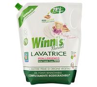 Winni's - Detergente natural e hipoalergénico para lavadora - 4 paquetes de 1495 ml [5980 ml, 100 lavados]