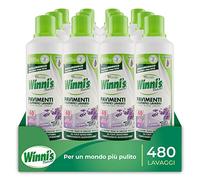 Winni's - Detergente para suelos hipoalergénico para todas las superficies, 480 lavados, sin enjuague, aroma a lavanda, 1 L x 12 envases