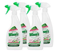 Winni's Naturel Antical Spray para Acero Inoxidable y Cerámica Brillo Natural Hipoalergénico con Materias Primas de Origen Vegetal Totalmente Biodegradables - 4 botellas de 500 ml
