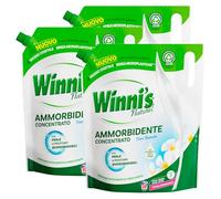 Winni's Naturel - Suavizante para colada a mano y lavadora, hipoalergénico, aroma a flores blancas, materias primas de origen vegetal, totalmente biodegradables, 3 sobres de 1,47 l