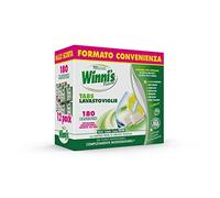 Winni's - Pastillas para lavavajillas, 180 tabs, detergente fragancia de limón, paquete de 12