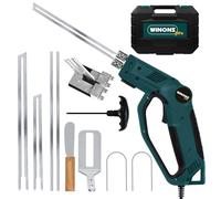 WINONS 330W Hilo Caliente Cortador de Espuma con Ranuradora y Enfriamiento por Aire, Cortador de Poliestireno WFC0012 con Controlador de Temperatura Numerado 710°C, Cortadora Porexpan (Kit de 11)