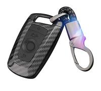 WinPower 4 Botón Llave del Mando a Distancia del Coche Funda Llavero de Coche para 1/3/4/5/6/7 Series,X3 (F25),X4 (F26),M3/M4/M5/M6/GT3/GT5