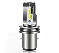 WinPower Ba20d S2 LED Bombilla Faro 12V 18W Haz alto/bajo 6000K Lámpara Blanca Fría para Scooter Motocicleta, 1 Pieza