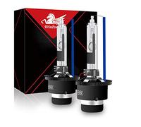 WinPower D2R Xenón HID Bombilla 35W Kit de Recambio de lámpara 8000K Hielo Azul Stents metálicos Base 12V Conversión de Linterna de Coche, 2 Bulbos