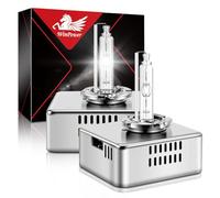 WinPower D5S Xenón Bombilla 35W 6000K HID Auto Lámpara Faro Delantero Blanco Base Metálica X-treme Vision 12 V Kit de Conversión HID, 2 Piezas