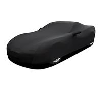 WinPower Funda de automóvil Deportivo para Interiores de 154 a 169 Pulgadas, de Terciopelo, elástica, a Prueba de Polvo, protección Completa para Garaje subterráneo, exhibición de Autos, Color Negro