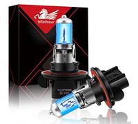 WinPower H13/ 9008/ P26.4t Bombillas halógenas 100W/ 90W 5000K Blanco cálido Viga alta/Haz de luz Lámpara 12V Auto Coche Bulbo, 2 piezas