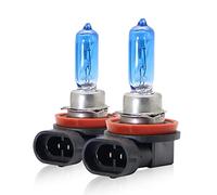 WinPower H9 12V 100W Bombilla Halógena Faros delanteros Luz alta 5000K Blanco cálido para coche/moto actualización de faros originales, Paquete doble