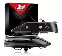 WinPower LED Intermitente Retrovisor Lateral Espejo Luz Giro Indicador Luces Señalizador Compatible con Fiesta Puma, 2Pcs