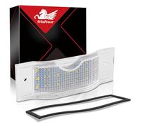 WinPower LED Luces de Matrícula Coche Bombilla de Matrícula Sin Errores 6000K Blanco Lámpara Compatible con Vivaro A/B Trafic II/III Primastar NV300 Talento etc., 1 Pieza