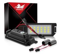 WinPower LED Luces de Matrícula Coche Bombilla de Matrícula Sin Errores 6000K Blanco Lámpara Compatible con I20 Veloster XG30 Coupe Terracan Rio Picanto Soul etc., 2 Piezas