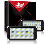 WinPower LED Luces de matrícula Lámpara Numero plato luces 6000K Blanco Para 98-03 E46 2D Coupé Pre-LCI 323Ci 325Ci 328Ci 330Ci y 00-01 M3 Coupé únicamente (no para descapotables), 2 piezas