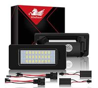 WinPower LED Luces de matrícula Numero plato luces 3582 SMD con CanBus No hay error 6000K Blanco para A1 A4 S4 B8 A5 S5 Q5 A6 C7 A7 Sportback RS5 TTRS TT etc., 2 Piezas