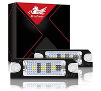WinPower Luz de matrícula LED 6000K blanco con Canbus Sin errores Compatible con Passat 3C B6 Golf 4/5 Lupo Polo 9N Caddy3 Jetta etc., 2Pcs
