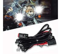 WinPower Universal LED Kit de relé del interruptor del arnés de cableado con 2 conexiones de lámpara para moto Luces de conducción Lamparas Auxiliares De Trabajo,1 pieza