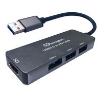 WinRaybot Adaptador USB a HDMI para monitor, concentrador USB 3.0 con visualización extendida hdmi, concentrador HDMI para monitores, tarjeta de video USB, USB 3.0 a, extensor HDMI compatible con