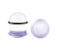 WINSENET Juego de 2 a 4 medidores de oreja de vidrio/piedra, tapones de 3 a 41 mm para medidores de orejas con anillos de goma, kit de estiramiento de oreja de vidrio de una sola llamarada, expansor