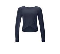 Winshape Functional Light and Soft Cropped Long Sleeve Top AET131LS con aplicación superpuesta, Estilo Ultra Suave, Fitness, Ocio, Yoga, Pilates