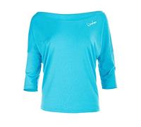 WINSHAPE - Camiseta de Fitness para Mujer (Manga 3/4), Mujer, MCS001-SKY-BLUE-S, Sky/Blau, Small