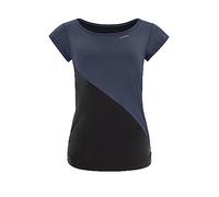 WINSHAPE Camiseta de Manga Corta Funcional Ligera y Suave para Mujer Aet109ls, Antracita y Negro, Extra-Small
