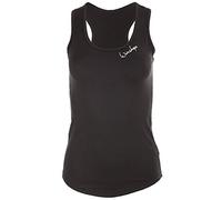 WINSHAPE Camiseta de Tirantes Funcional súper Ligera para Mujer, Aet104, Slim Style Fitness Yoga Pilates, Negro, Large