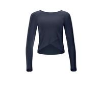 WINSHAPE Camiseta de Yoga para Mujer Functional Light and Soft Cropped Long Sleeve Top Aet131ls con aplicación superpuesta